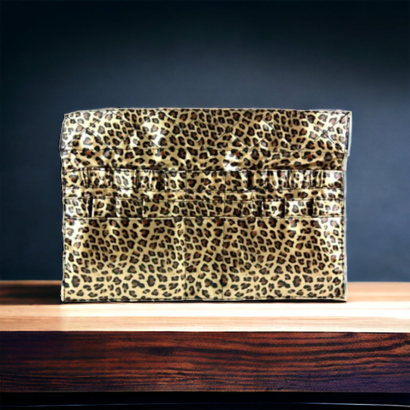 Leopard Patent Leather Brush Belt image 0